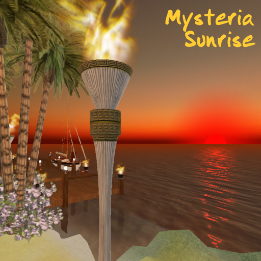 Sunrise over Mysteria in Second Life