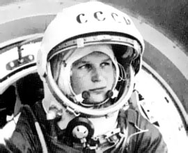 Valentina Tereshkova in spacesuit