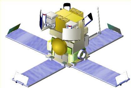 NASA artist concept of the High Energy Transient Explorer spacecraft