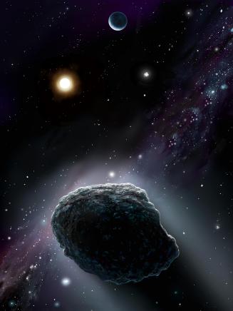NASA artist's visualization of a comet nucleus