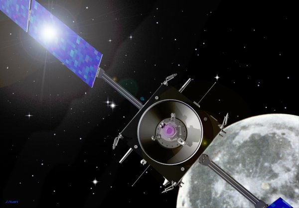 ESA artist's view of Europe's SMART-1 lunar orbiter
