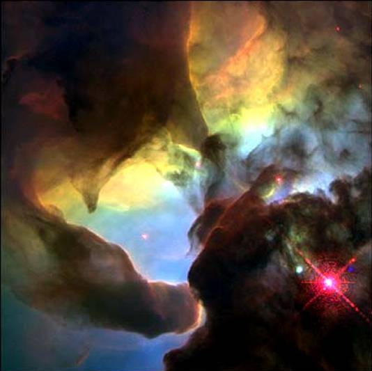Hubble Space Telescope image of the Lagoon Nebula