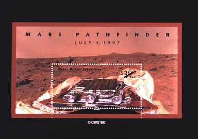 Mars Pathfinder on a U.S. Postage Stamp