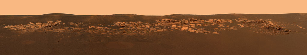 Opportunity's photo of a bedrock outcrop