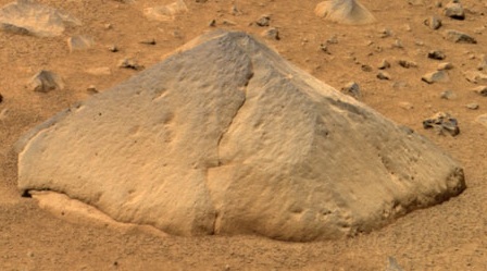 NASA photo of rock Adirondack by rover Spirit on Mars