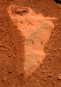 NASA photo of rock Blanco by rover Spirit on Mars