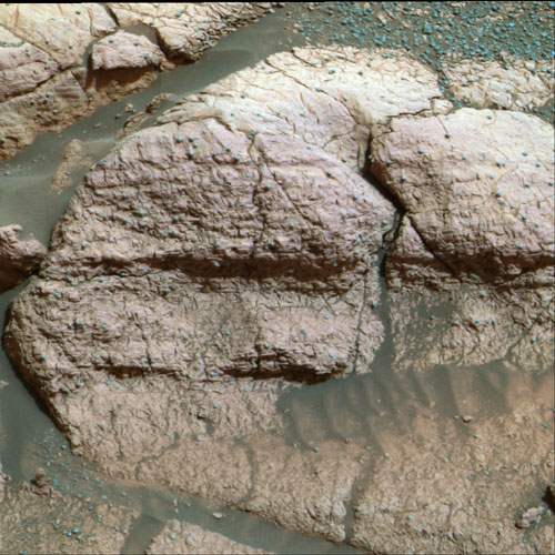 NASA photo of rock El Capitan  by rover Opportunity on Mars