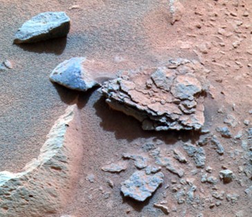 NASA photo of rock Mimi by rover Spirit on Mars