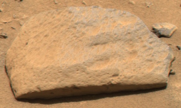 NASA photo of rock Sashimi by rover Spirit on Mars