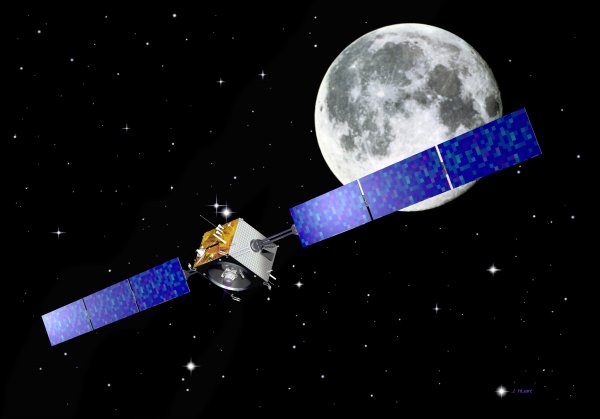 ESA artist conception of SMART-1 at the Moon