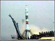 Soyuz rocket launch in AP photo