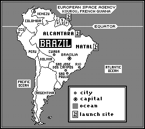 Brazil spaceport map