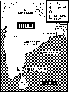 India spaceport map