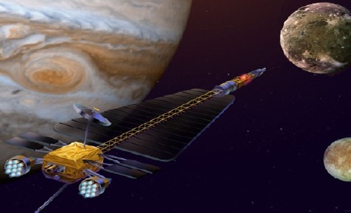 NASA artist vision of the Jupiter Icy Moons Orbiter