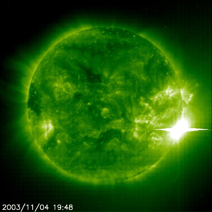 Largest solar flare ever recorded